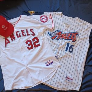 Authentic Los Angeles Angels Josh Hamilton jersey size 52 + free hat and jersey